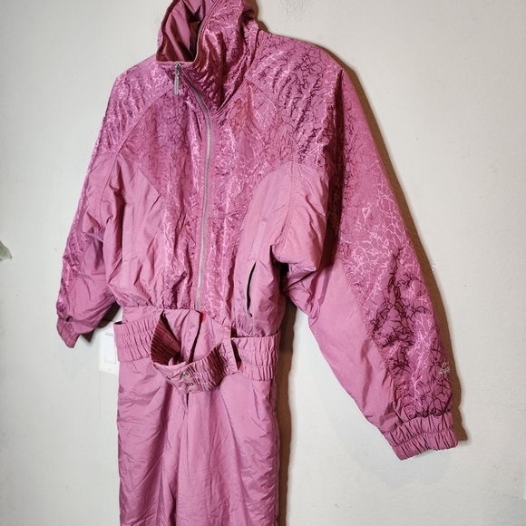 Vintage Snuggler Pink Tess Snowsuit. Women's size 6. - Picture 11 of 16